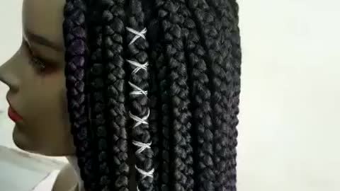 Lace wig braided hair