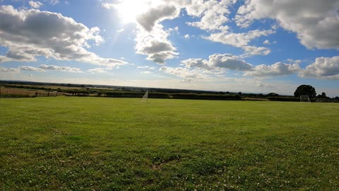 Time lapse of a sunny cloudy sky. Beautiful sky..