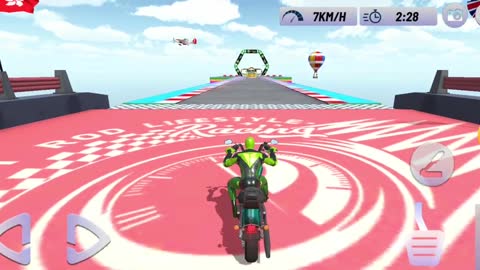Superhero Bike Stunt GT Racing - Mega Ramp Games _ Android Gameplay