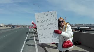 Carbon Tax Protest in St. Catharines