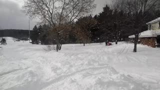 Jumping a Snowmobile