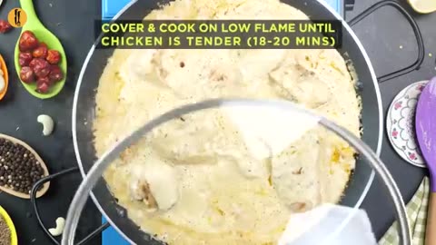 Dum Wali White Chicken Gravy Recipe