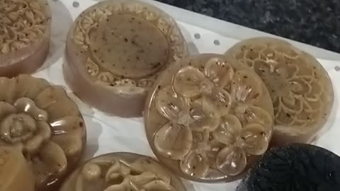 Homemade soaps made by rice,allovera,almond,