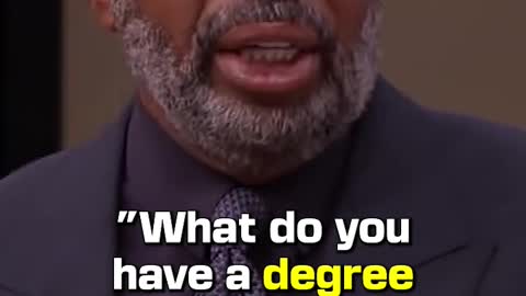 Steve Harvey SCHOOLS This COLLEGE GRADUTE