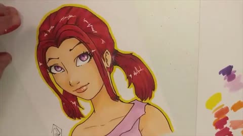 Copic Coloring of my Original Character Delloria