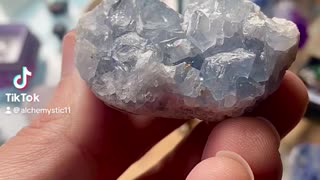 Celestite crystal, cluster