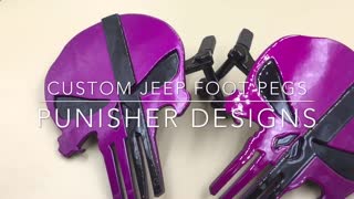 Custom Metal Jeep Foot Pegs