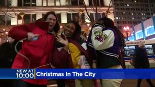 CPS kids from Englewood visit downtown Chicago for a holiday treat