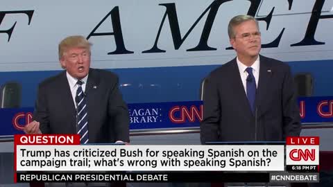 Trump: We speak English here, not Spanish