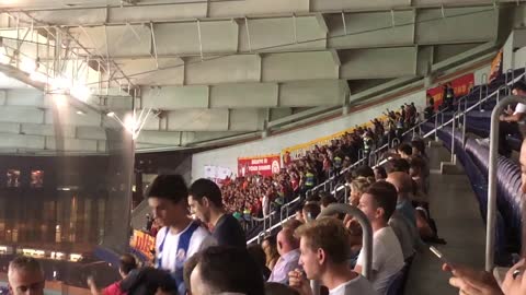 Galatasaray fans in Oporto Stadium