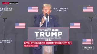 President Trump speaks in Derry, New Hampshire - October 23, 2023