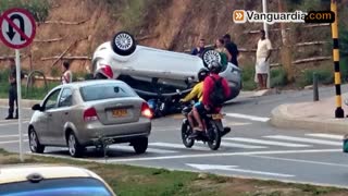 Un motociclista herido dejó accidente en Floridablanca