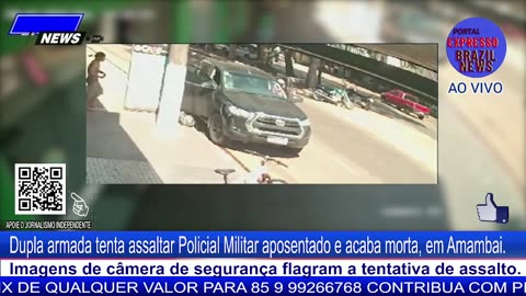 Dupla armada tenta assaltar Policial Militar aposentado e acaba morta, em Amambai.