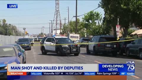 Man with machete shot and killed by deputies in South L.A. area: LASD
