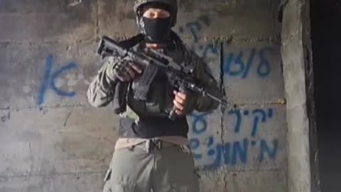 The Israeli military says a video shared online showing a masked reservist