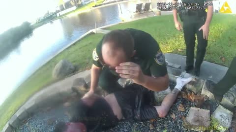 Florida man's leap into canal leaves pursuing deputies asking in bodycam video, What are you doing?