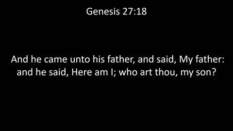 KJV Bible Genesis Chapter 27