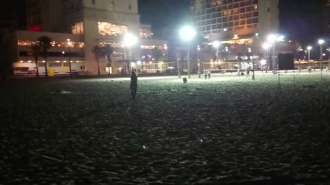 Tel Aviv night beach
