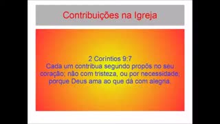 Estudo - Contribuições na Igreja