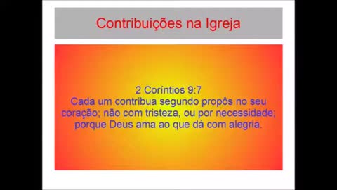 Estudo - Contribuições na Igreja