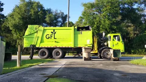 Is Lake County, FL using cheap plastic trash cans, or are trash trucks mangling the cans?