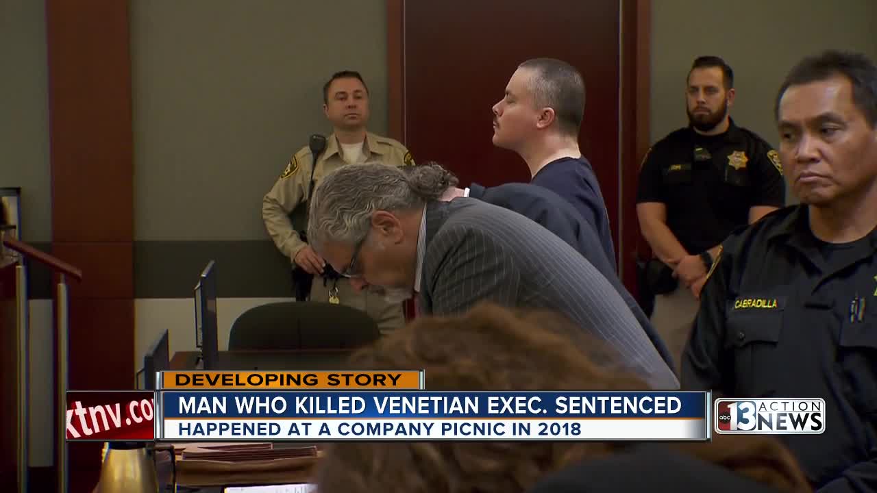 Man who killed executive at Venetian picnic sentenced