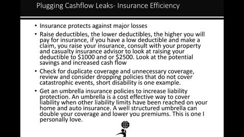 Holistic Wealth Creation Course: Lesson 6: The Importance of Plugging Cashflow Leaks