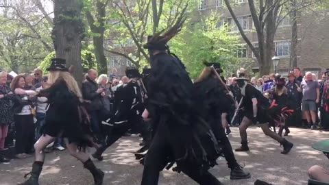 Beltane Border Morris - White Ladies Aston - Brighton day of dance - 2016