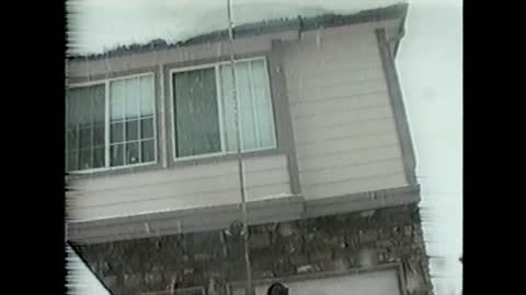 Man Knocks Snow Off His Roof, Is Immediately Buried