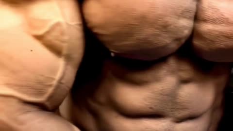 Huge Bodybuilder Posing Closeup