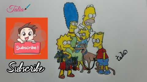 Drawing the simpsons with Prismacolor