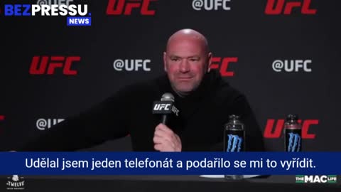 Prezident nejprestižnější bojové soutěže UFC D.White: Lékaři nepodávají funkční léčbu