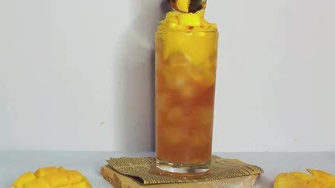 Home made Mango ice tea