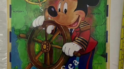 Disney Cruise Line Captain Mickey Mouse Baltic Sea Matted Art Print #shorts