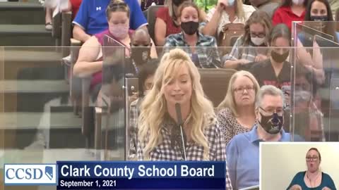 Mindy Robinson UNLOADS on Clark County, Nevada School Board receives roaring ovation!