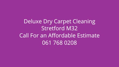 Carpet Cleaning in Stretford M32