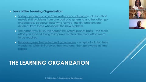 LDSL 793 - Period Two Presentation - The Learning Organization