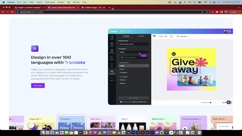 How to translate your design into another language - CANVA AI