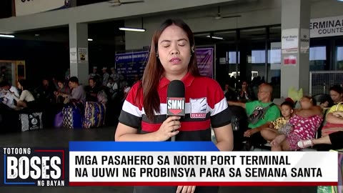 Mga pasahero sa North Port Terminal na uuwi ng probinsya para sa Semana Santa