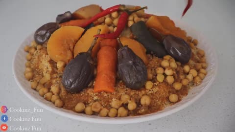 Couscous with vegetables is an irresistible recipe with simple steps