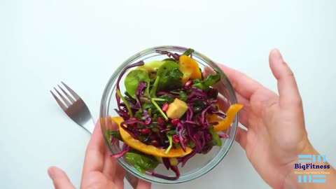 "Vibrant Creations: Colorful Rainbow Salad + Pomegranate Elegance"