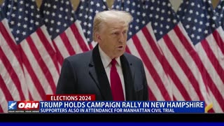 Trump Holds Campaign Rally In New Hampshire Supporters