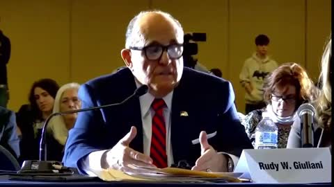 Senator Mike Regan Asks Rudy Giuliani if He's Aware of Any Ongoing DOJ Criminal Investigations