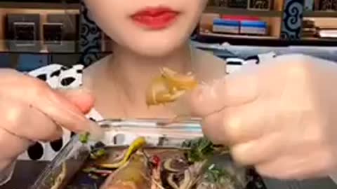 A variety of soy sauce shrimp mukbang. ASMR REAL SOUNDS EATING SHOW MUKBANG #47