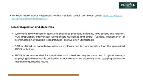 Systematic literature review | Prospective cohort study | Scientific writing