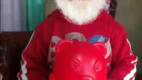 Babb boy with santa clause