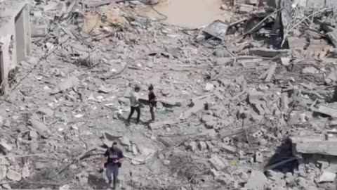Journalists showed the scale of destruction in the Gaza Strip