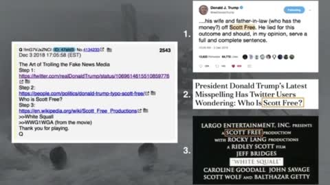 Q and Trump trolled the fake news media.