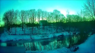 Maine Winter Sunrise Timelapse. Two hours in 20 Seconds