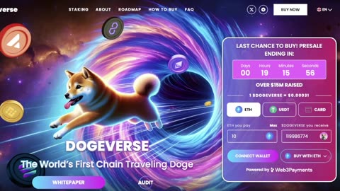 Last chance to BUY !! Dogeverse Presale Ends In Less Than 24 Hours Check This Out Now!